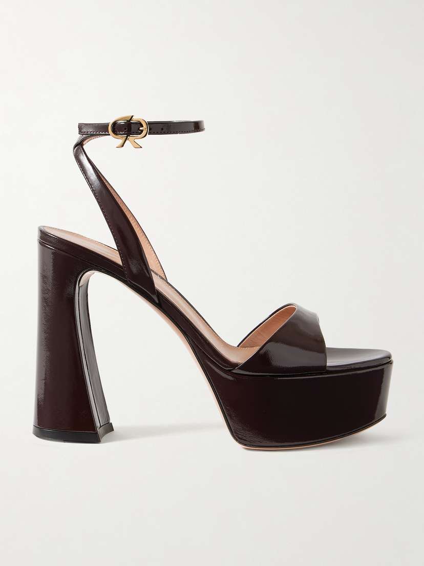 Gianvito Rossi Nancy 110 Patent-leather Platform Sandals