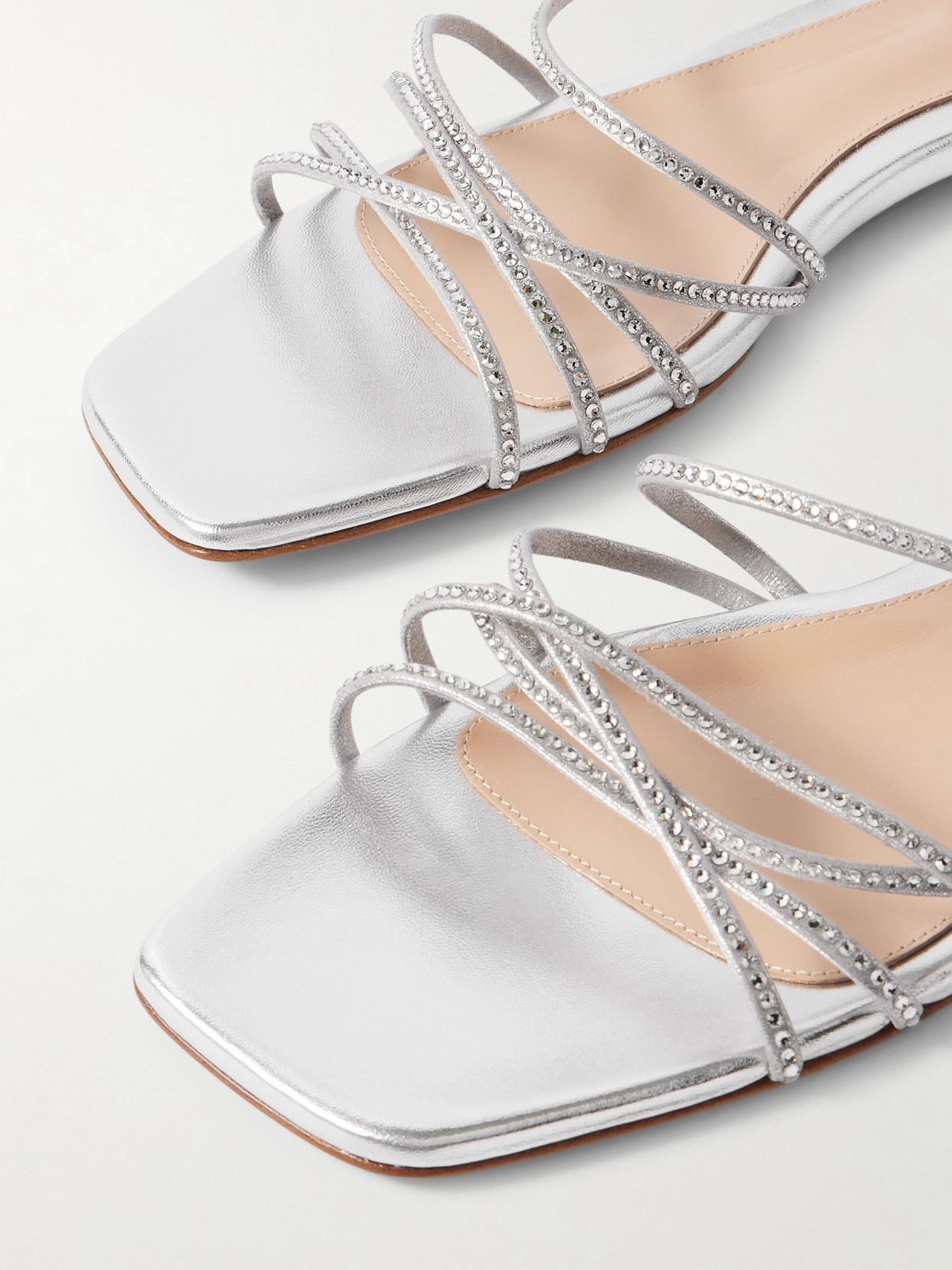Crystal-Embellished Sandals