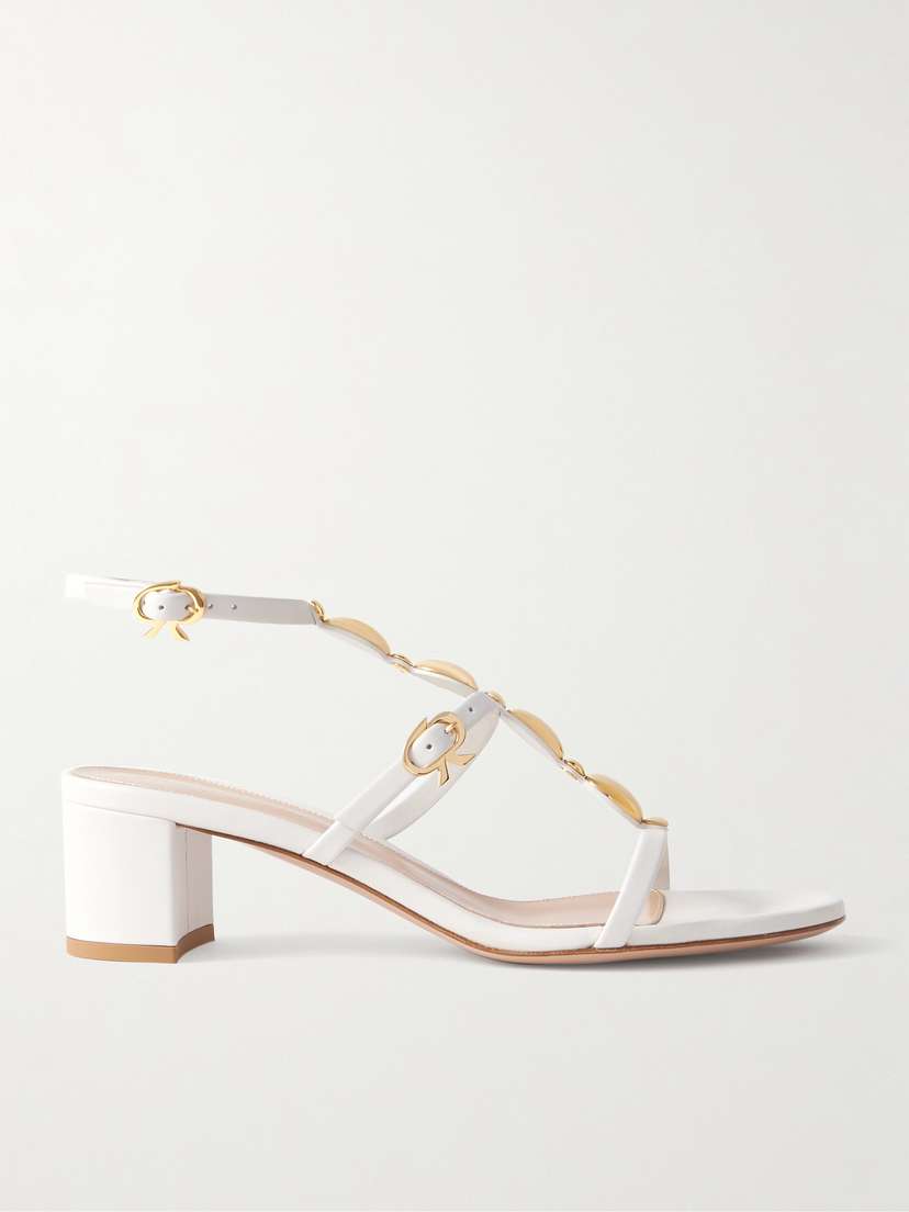 Gianvito Rossi Kalinda 55 Embellished Leather Sandals