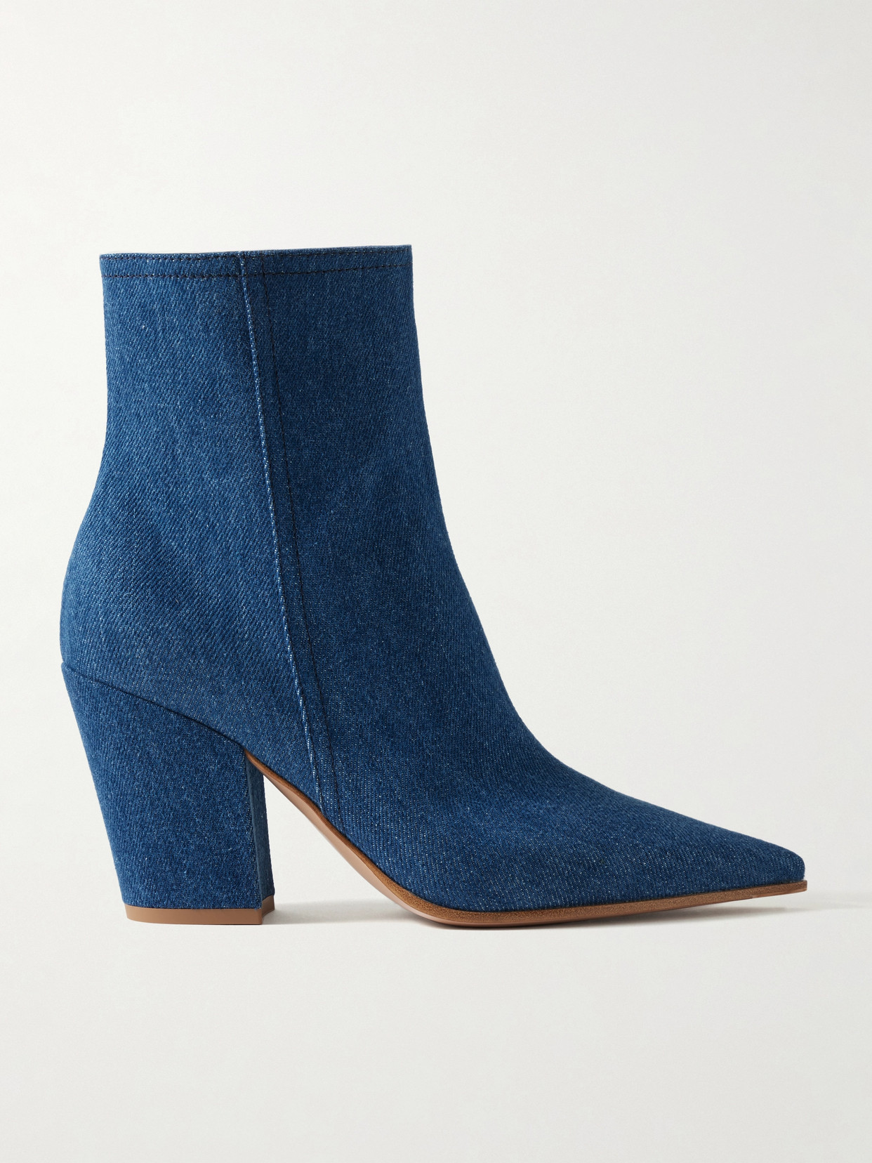 GIANVITO ROSSI KEINNA 65 DENIM ANKLE BOOTS