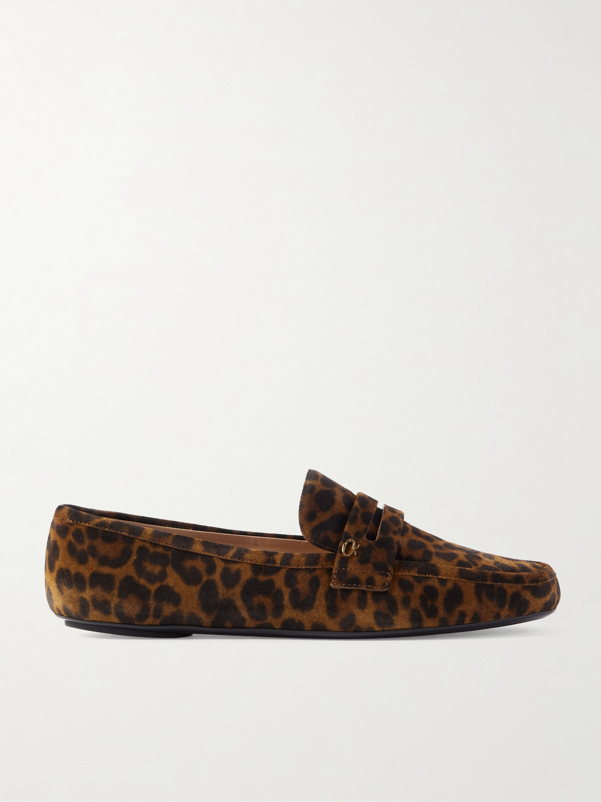 GIANVITO ROSSI - Giorgia leopard-print suede loafers | Plush