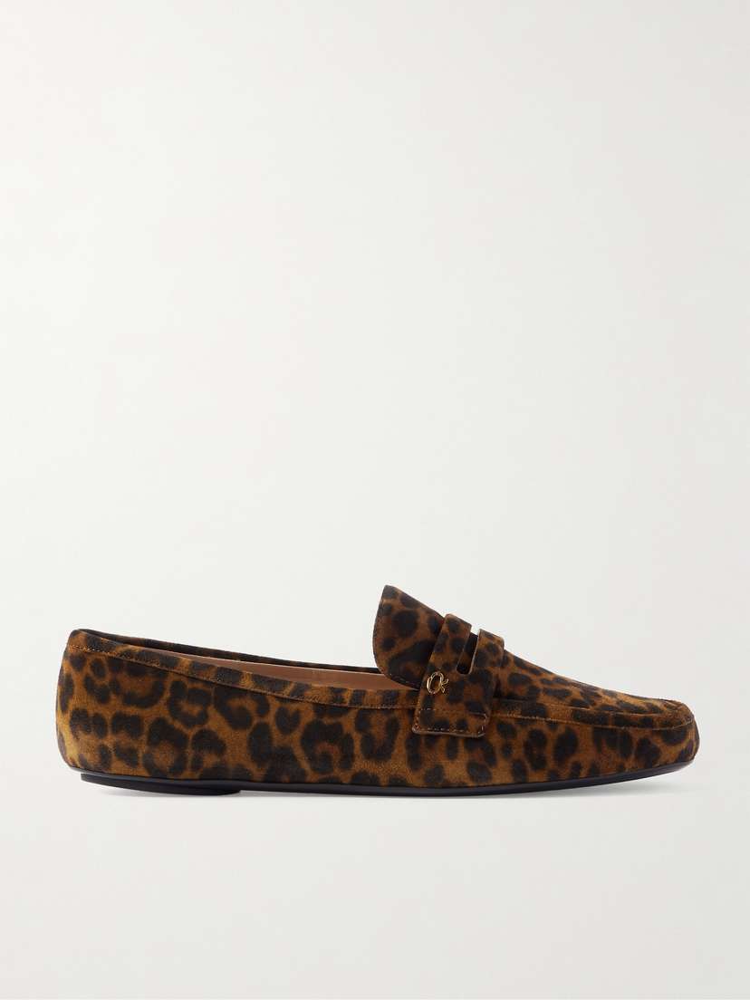 Gianvito Rossi Giorgia Leopard-print Suede Loafers