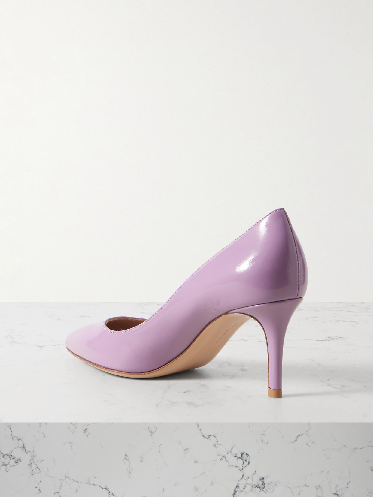 GIANVITO ROSSI GIANVITO 70 PATENT-LEATHER PUMPS
