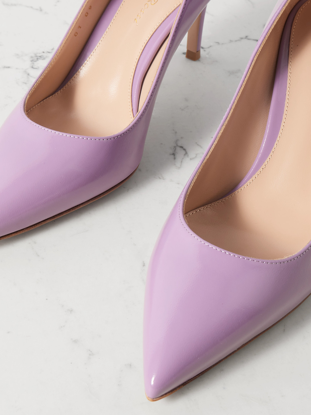 GIANVITO ROSSI GIANVITO 70 PATENT-LEATHER PUMPS