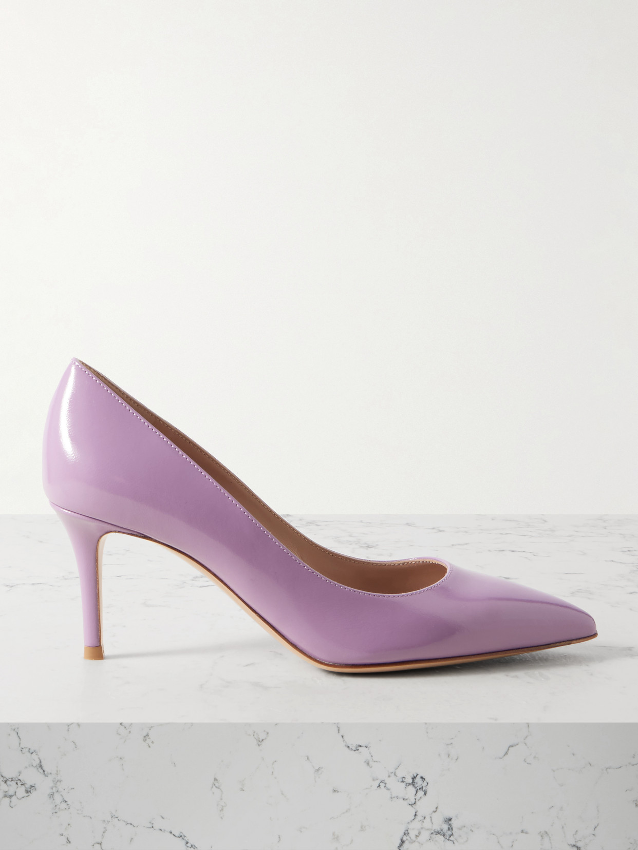 GIANVITO ROSSI GIANVITO 70 PATENT-LEATHER PUMPS