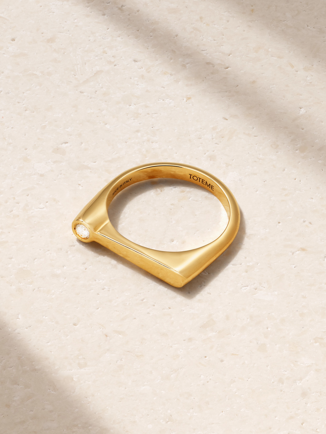 Totême 18-karat Recycled Gold Diamond Midi Ring