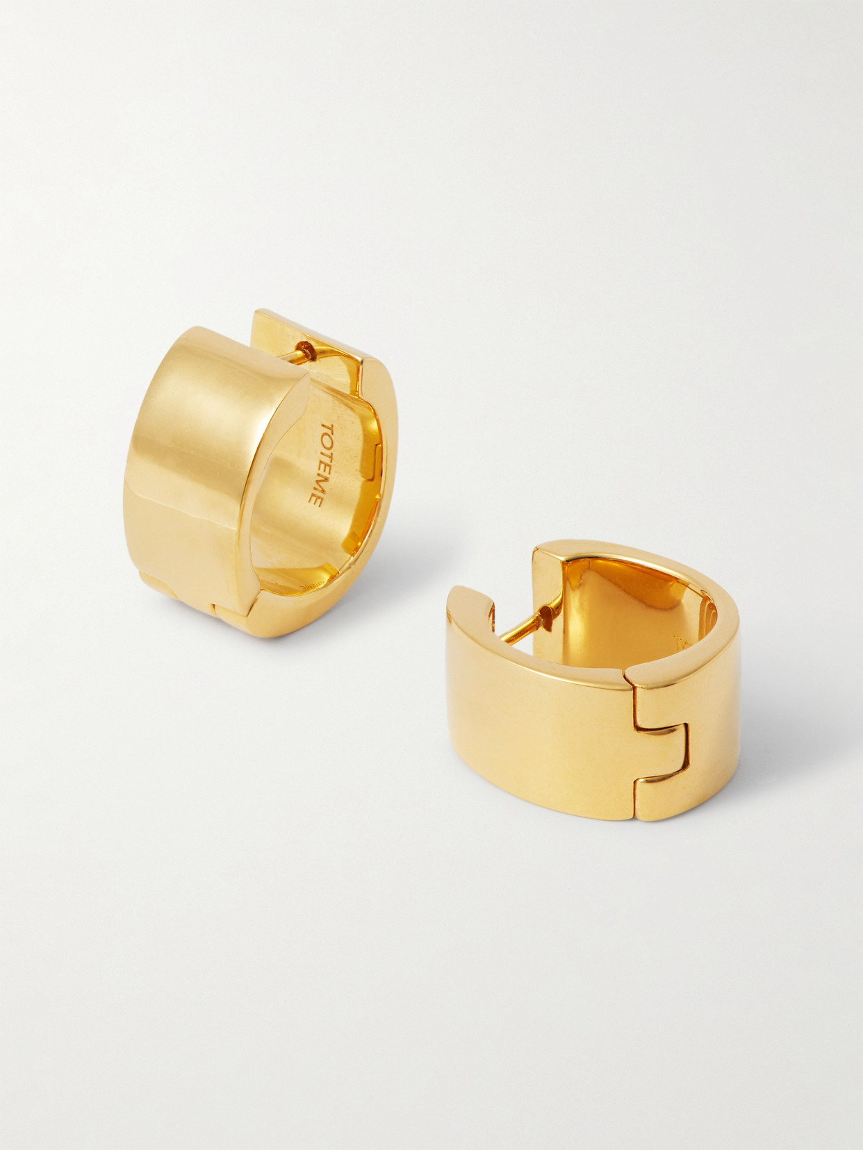 Totême Gold-plated Hoop Earrings