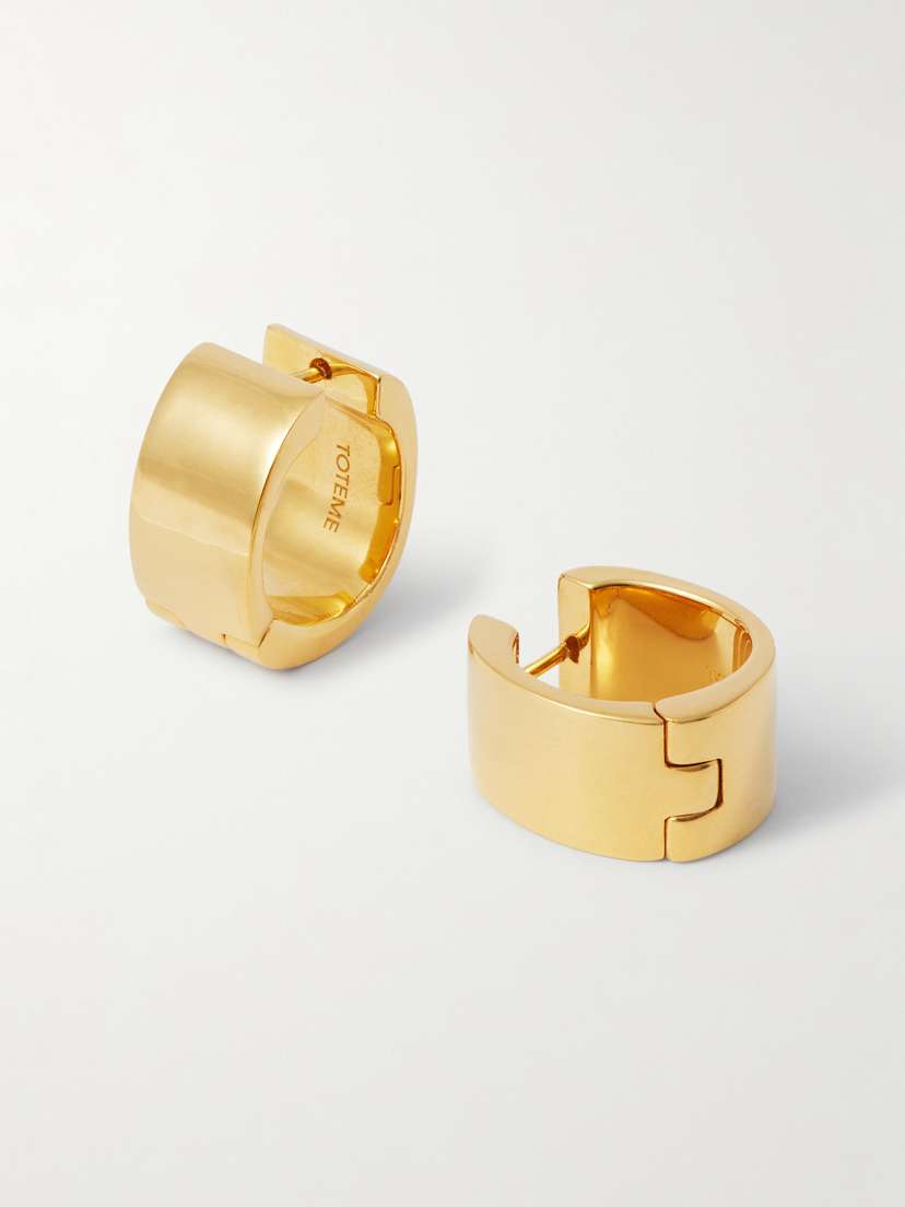 TOTEME plated Hoop Earrings