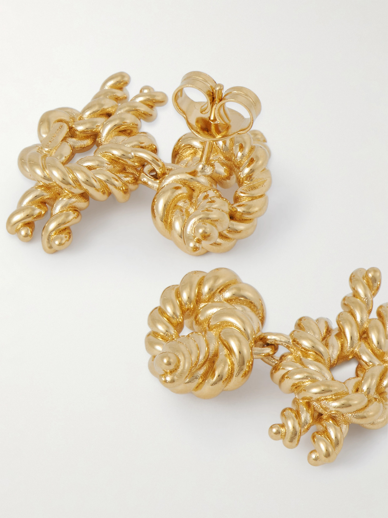 Totême Rope Knot Cufflinks Gold In Gold