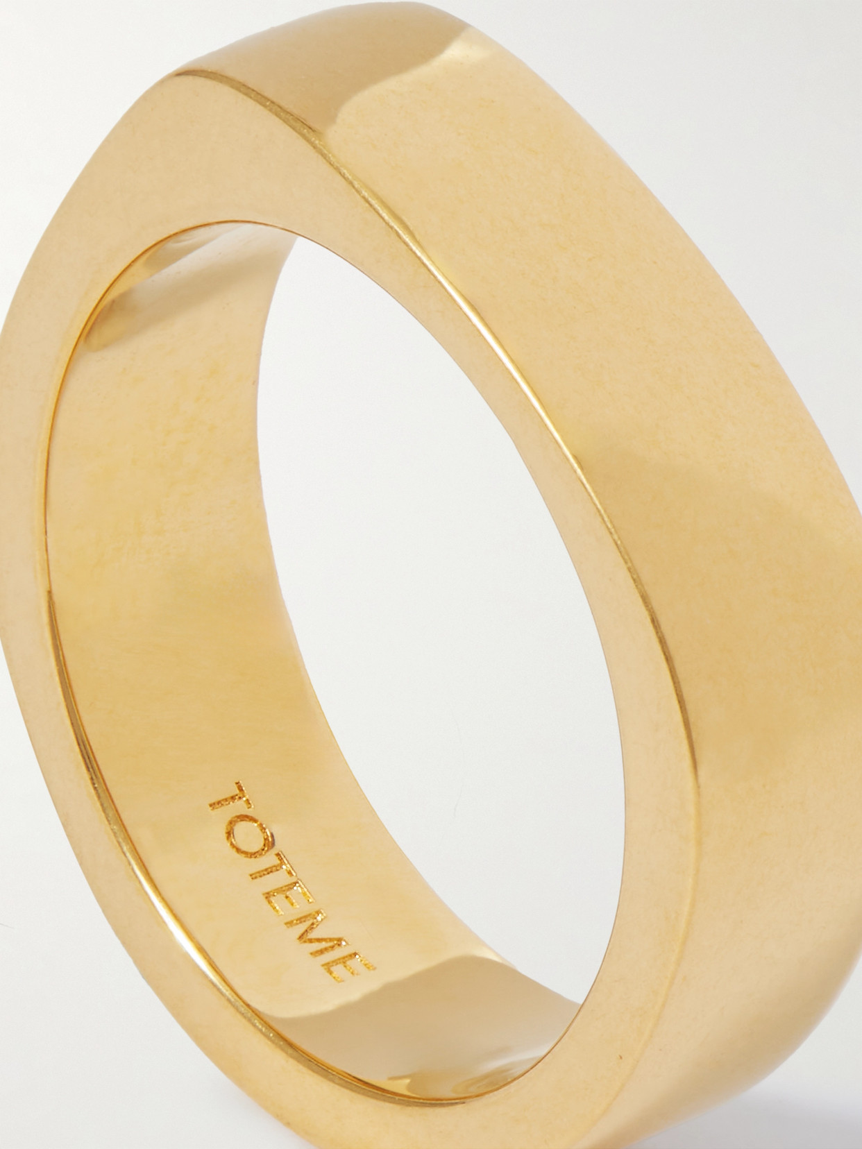 Totême Signature Gold-tone Ring In Gold