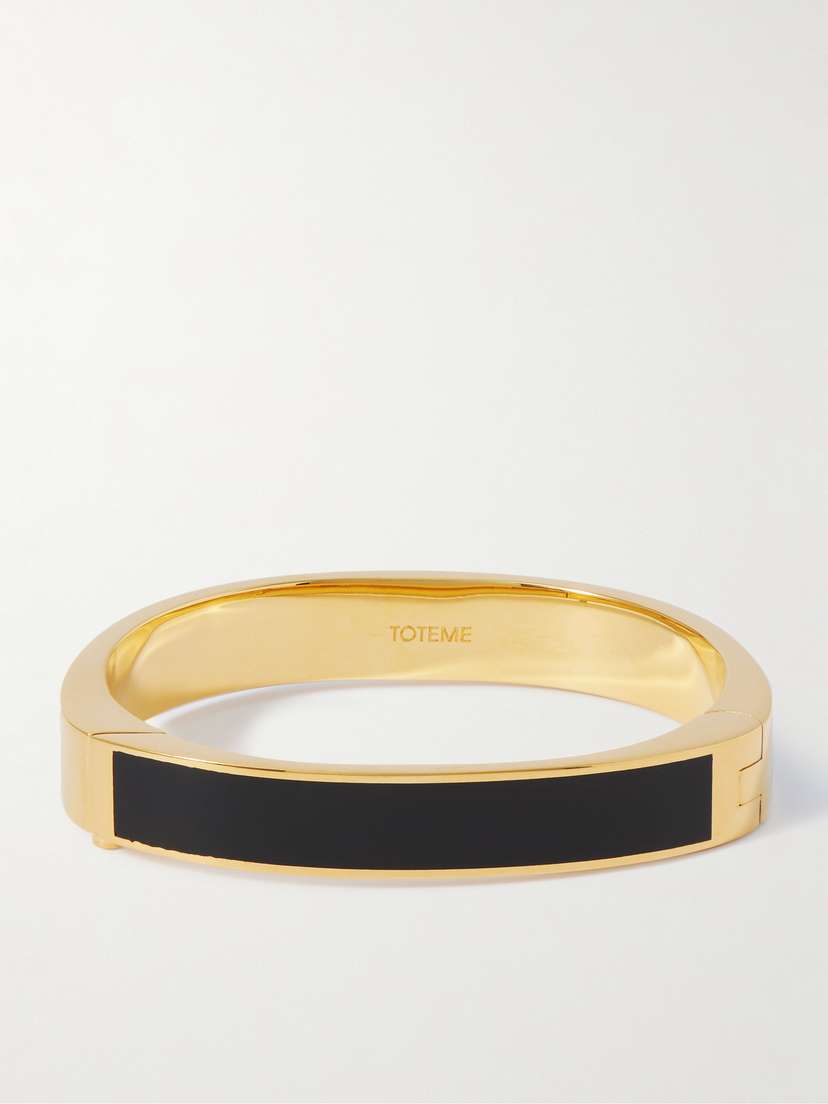 TOTEME Signature Gold-tone And Enamel Bracelet