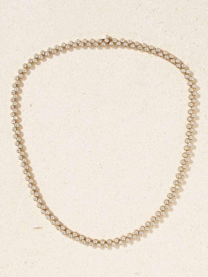 Viltier Clique Riviere 18-karat Gold Diamond Necklace