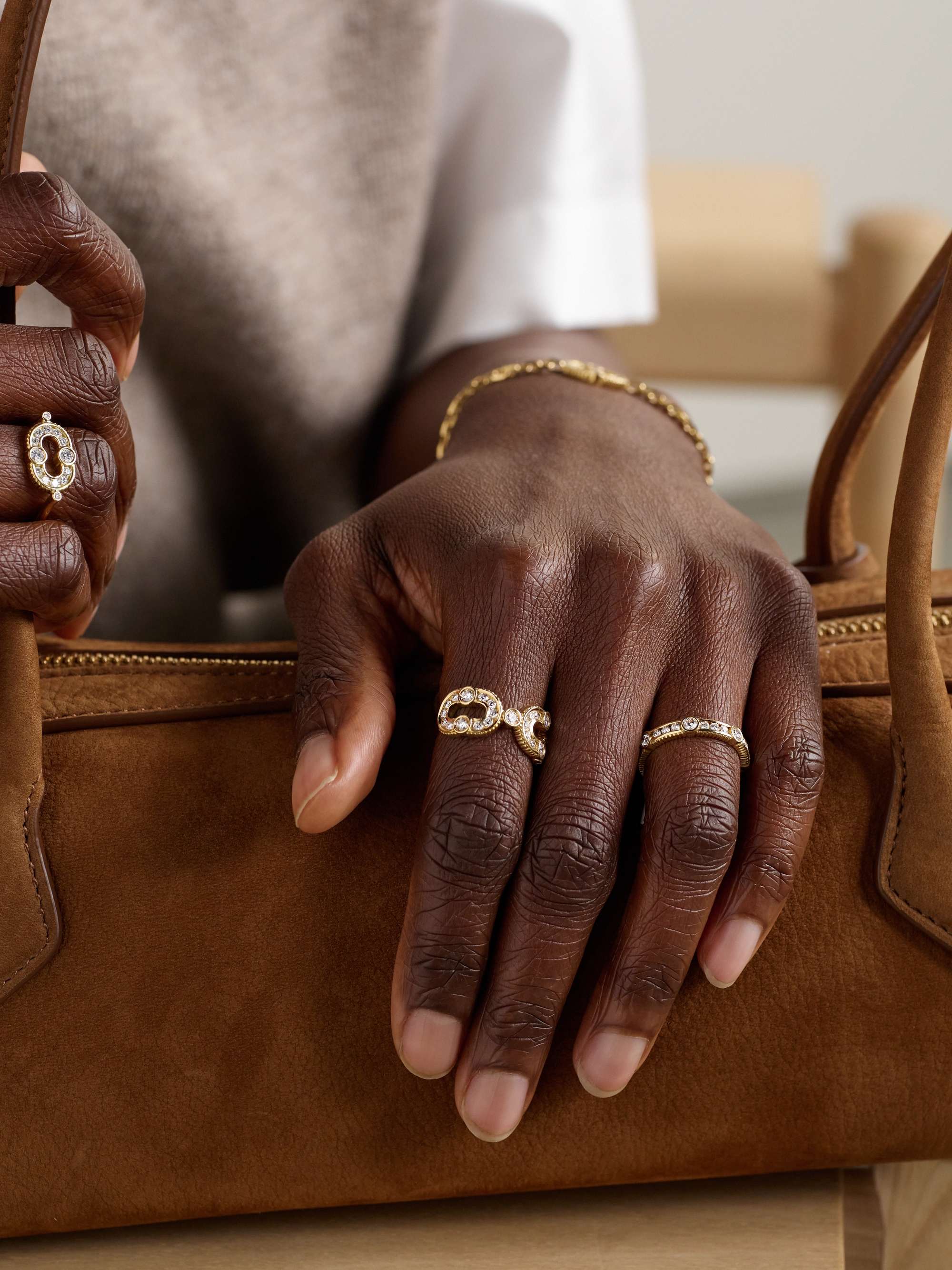 VILTIER Rayon 18-karat gold diamond ring