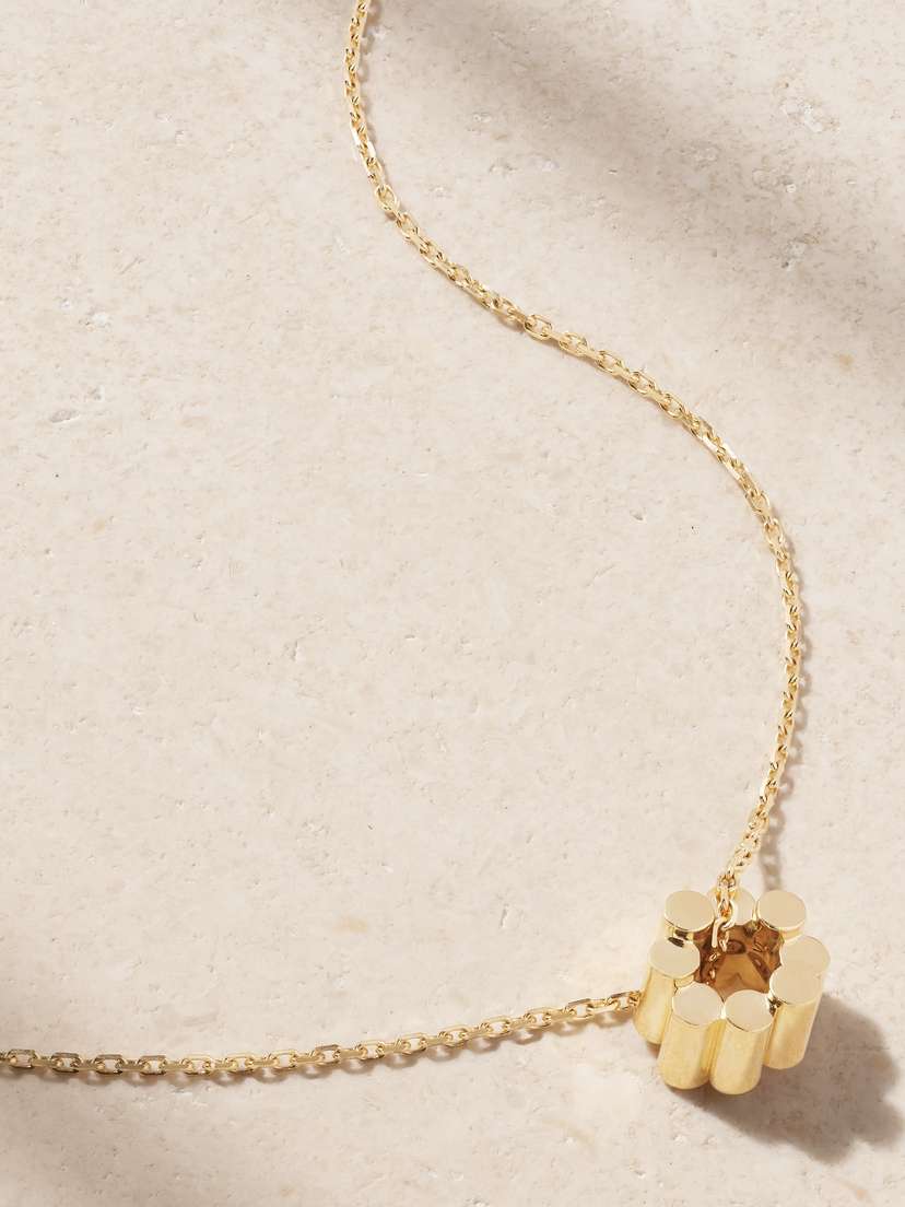 Viltier Edge 18-karat Gold Necklace