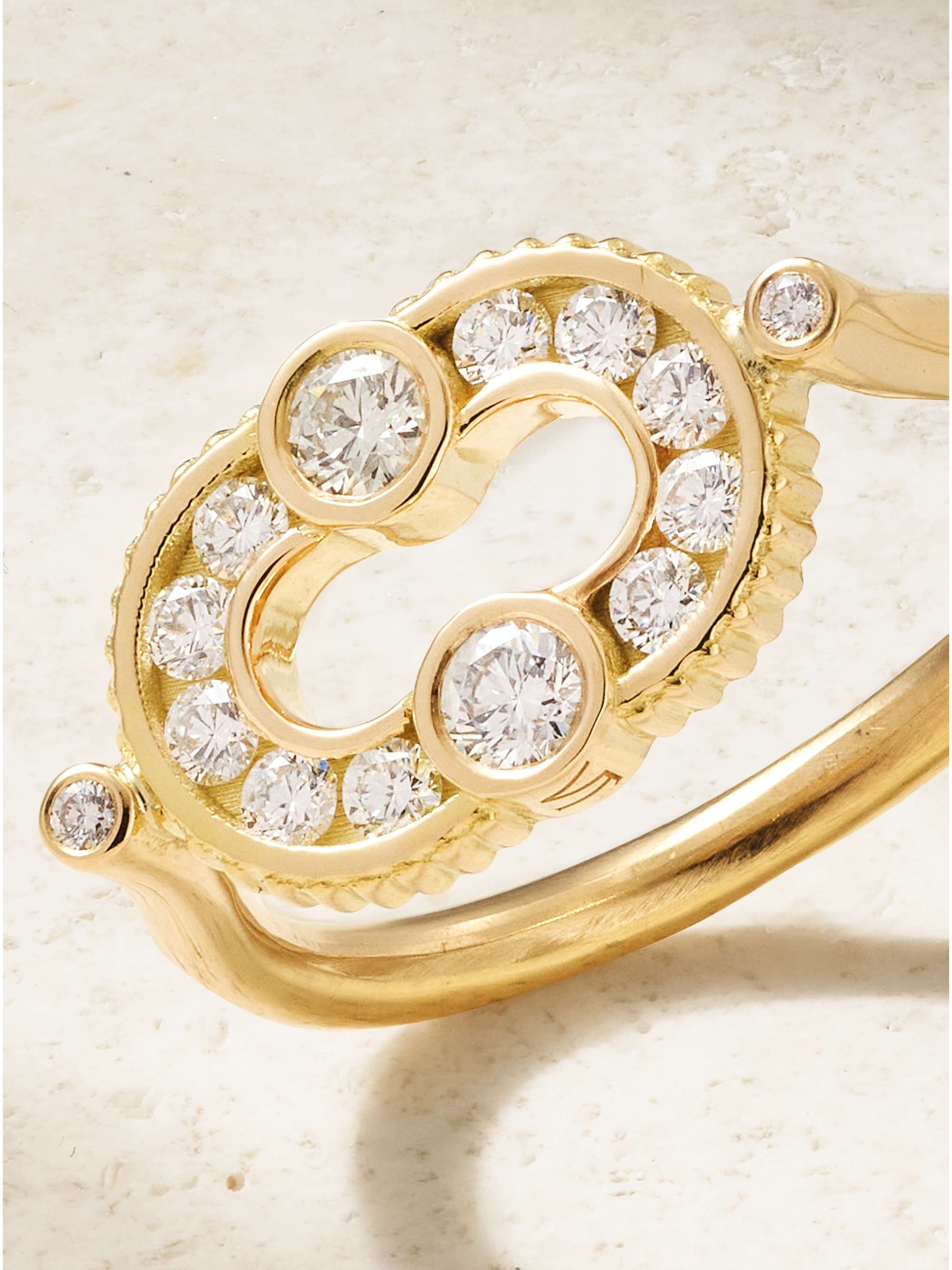 VILTIER + NET SUSTAIN Magnetic 18-karat gold diamond ring