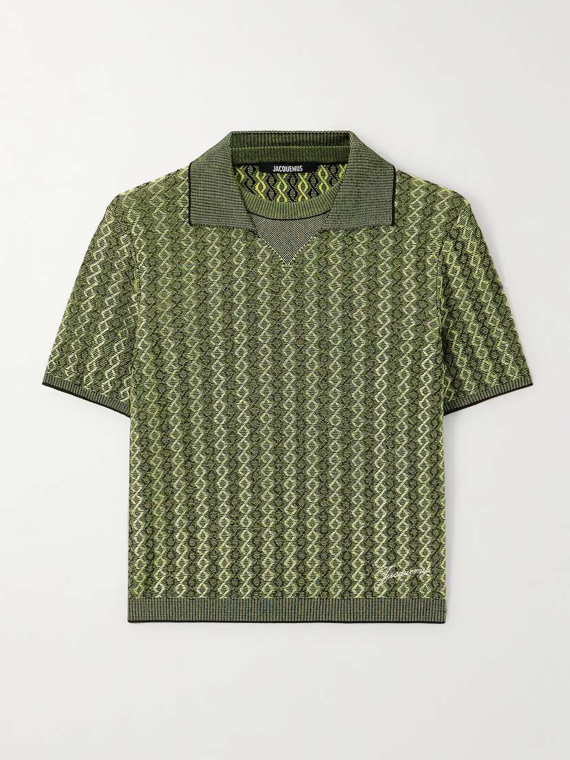 Jacquemus Marino Jacquard-knit Polo Shirt