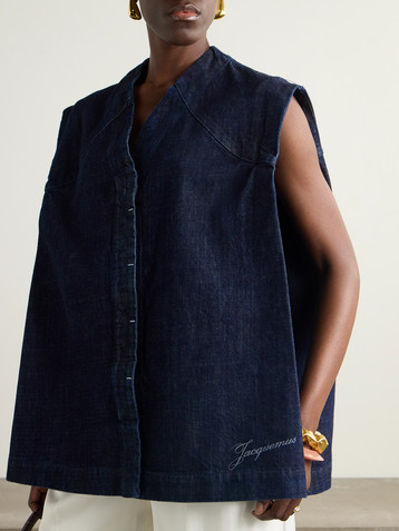 Jacquemus Salon de-Nîmes printed denim top