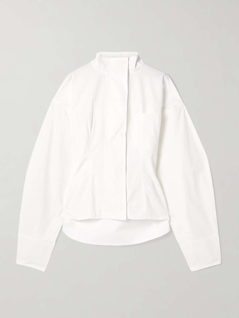 Jacquemus Belted Cotton-poplin Shirt