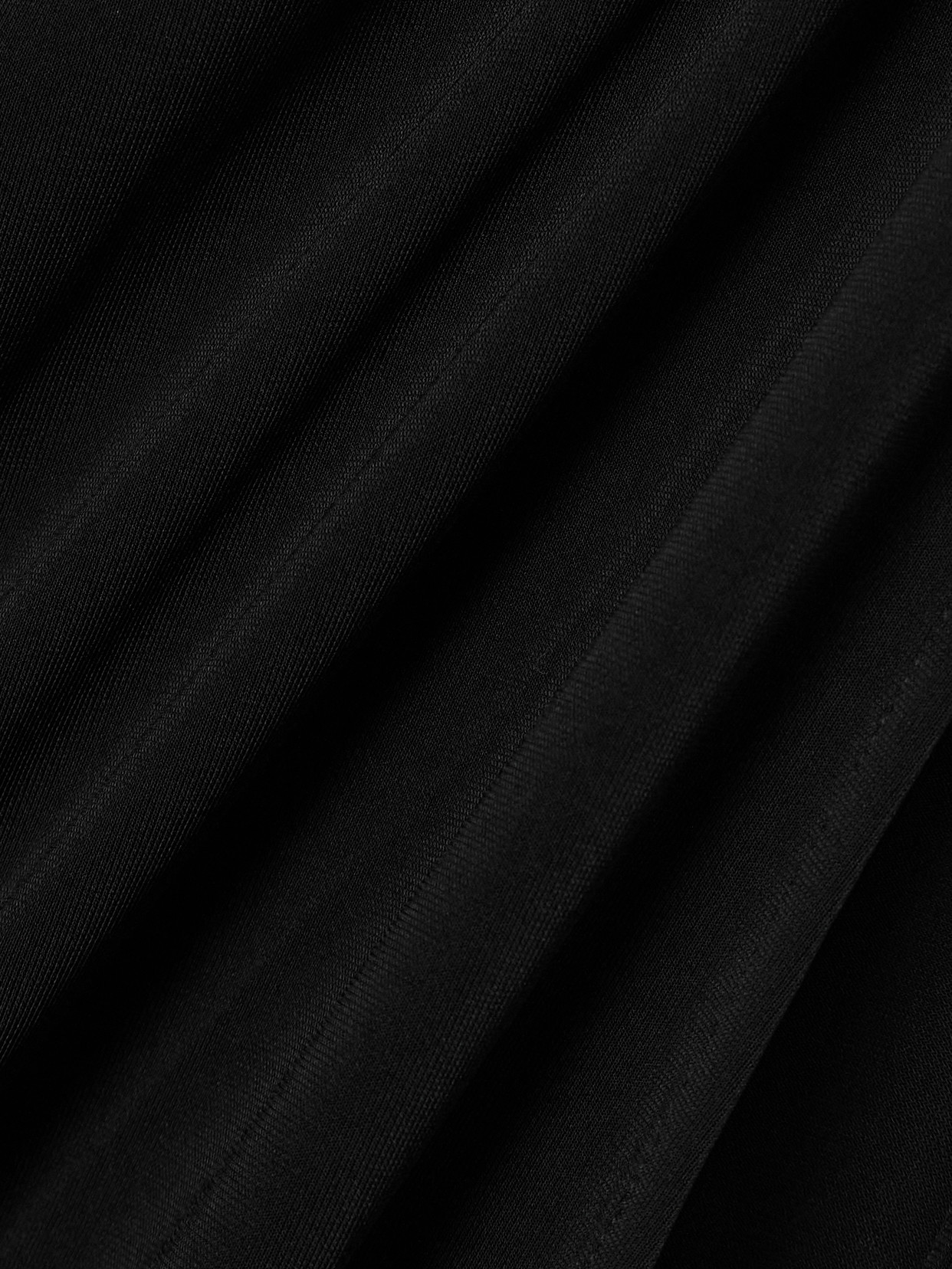 Jacquemus Peplo Draped Jersey Maxi Dress In Black