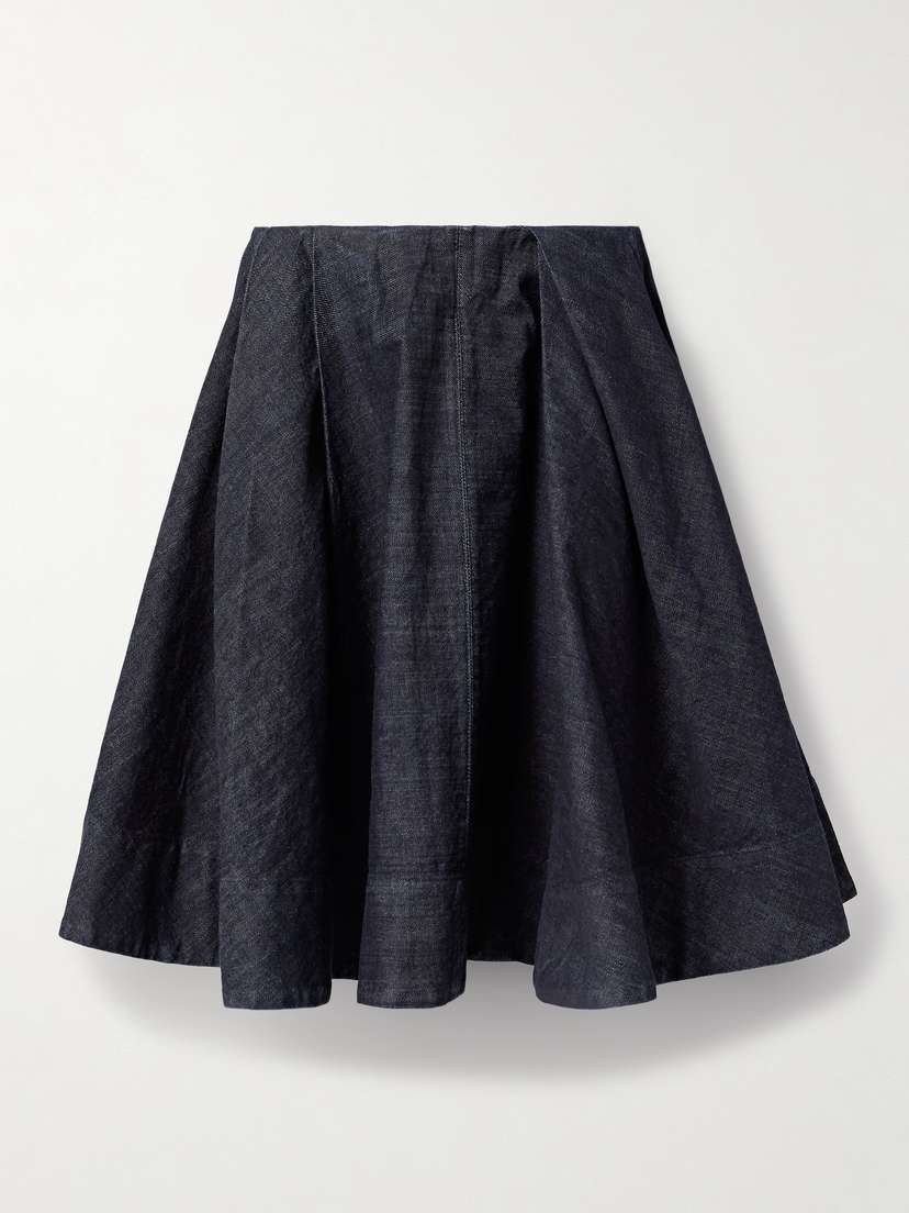 Jacquemus Salon De-nîmes Pleated Denim Skirt