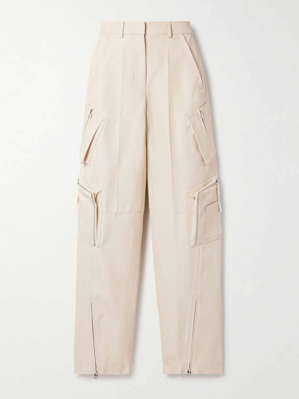 Jacquemus Atelier Canvas Straight-leg Cargo Pants In Neutrals