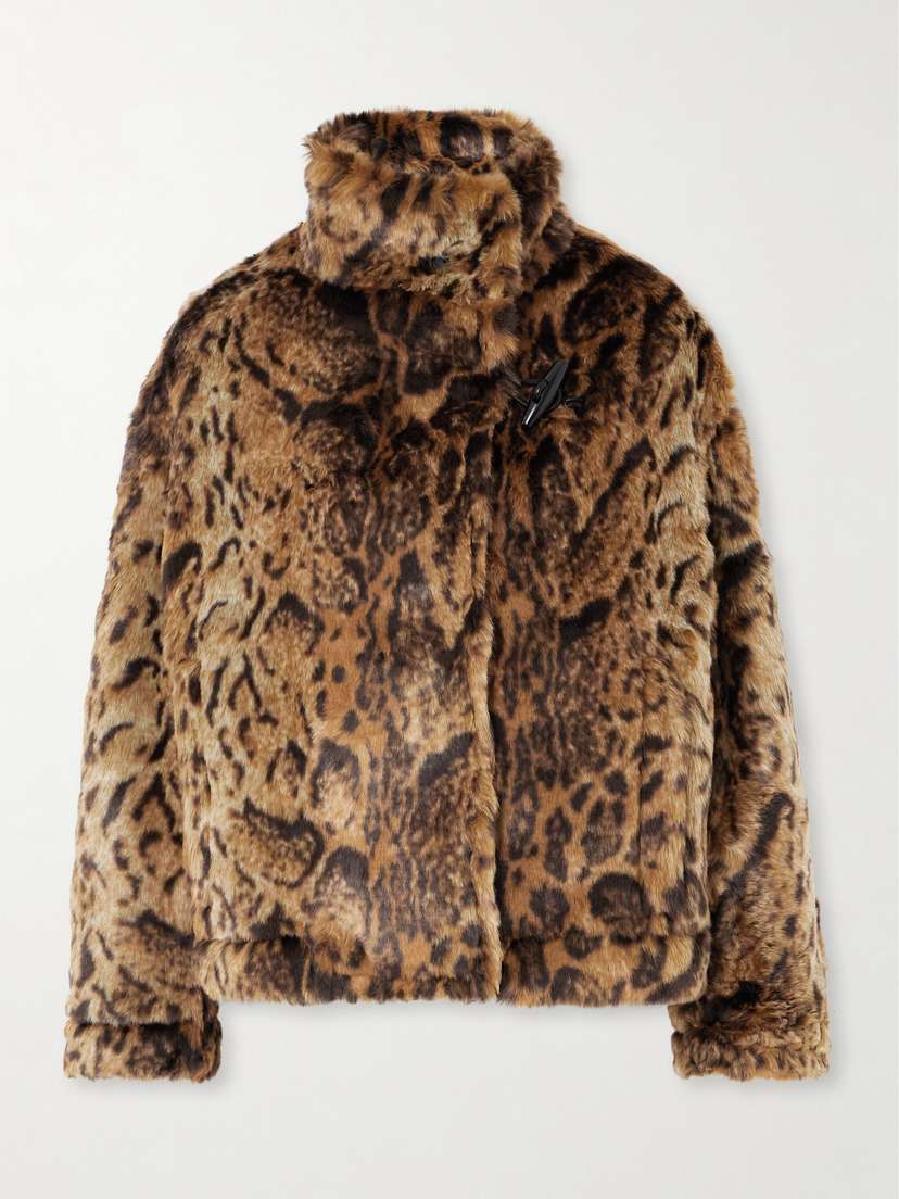Jacquemus Fernando Leopard-print Plush Fabric Jacket