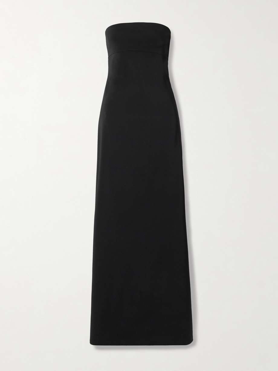 croisière strapless crepe-jersey maxi dress