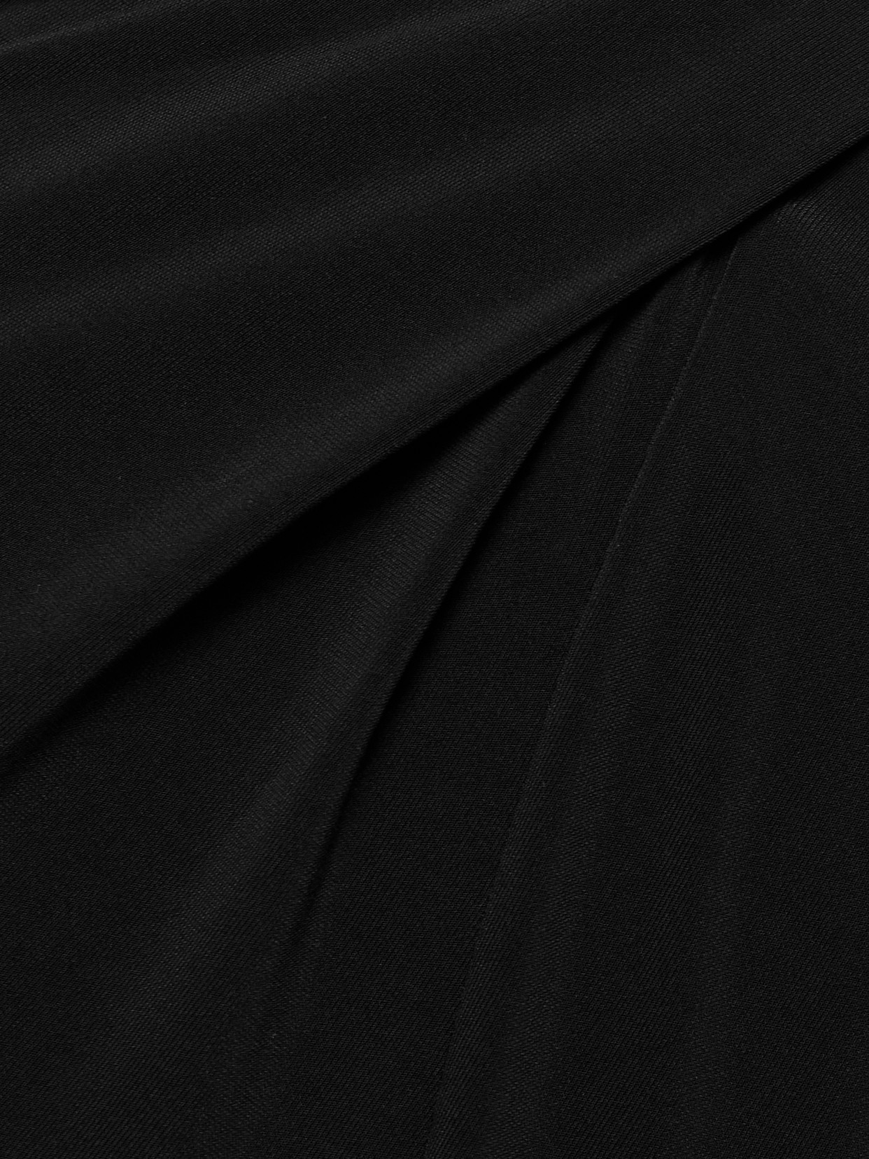 Jacquemus Peplo Draped Jersey Maxi Skirt In Black