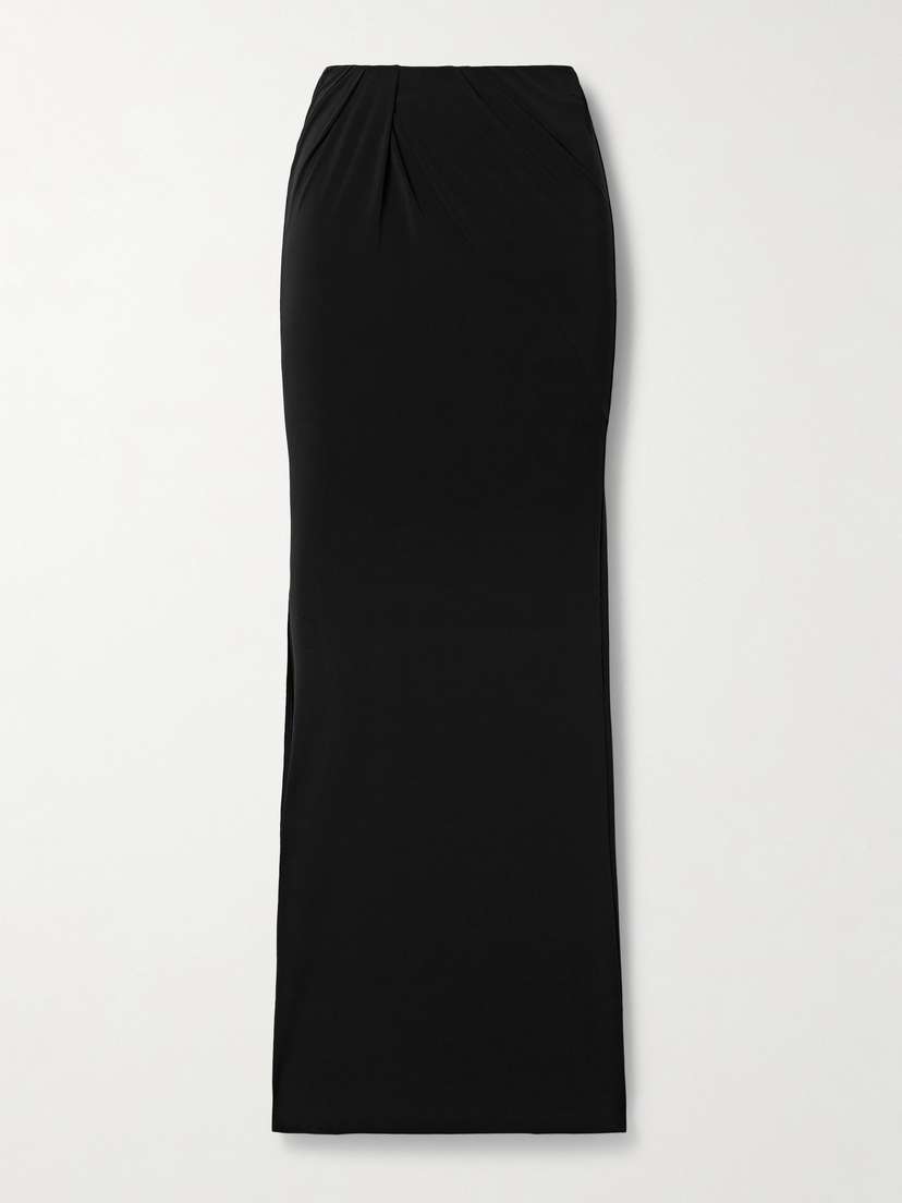 Jacquemus Peplo Draped Jersey Maxi Skirt
