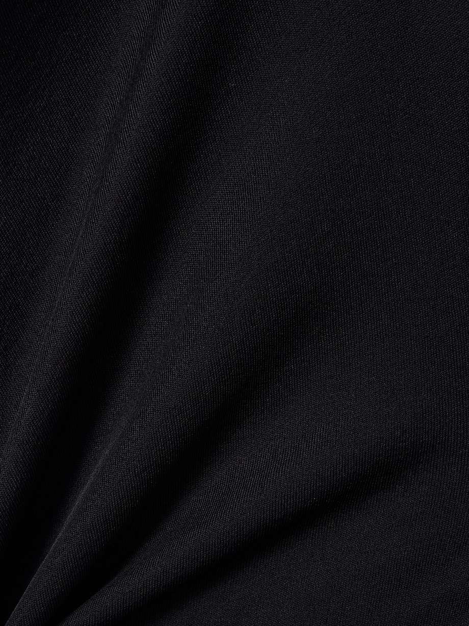 croisière open-back draped jersey mini dress