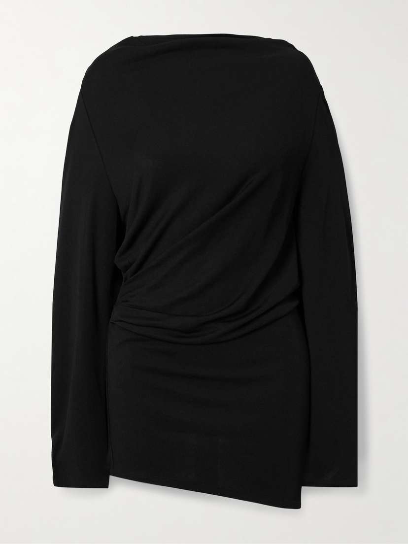 Jacquemus Croisière Open-back Draped Jersey Mini Dress