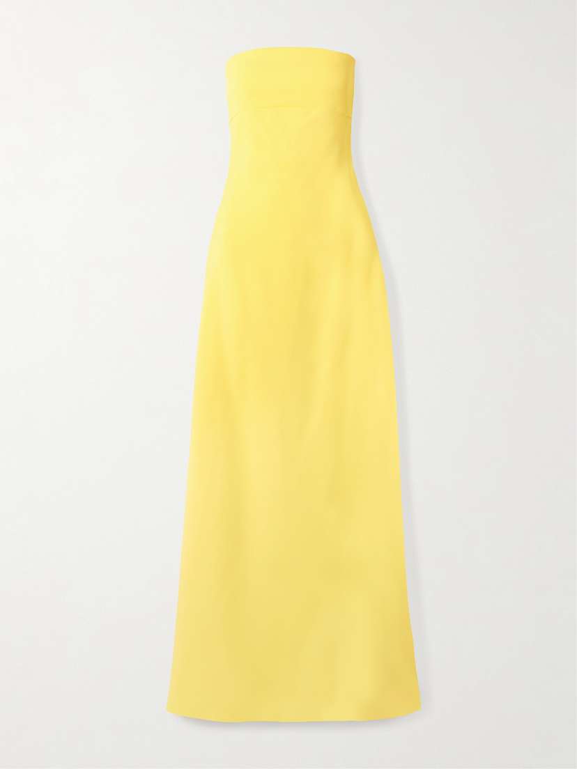 Jacquemus Croisière Strapless Crepe-jersey Maxi Dress