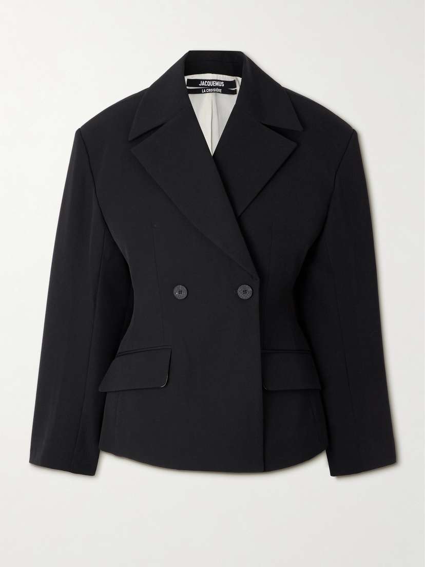 Jacquemus Norma Oversized Double-breasted Wool-twill Blazer
