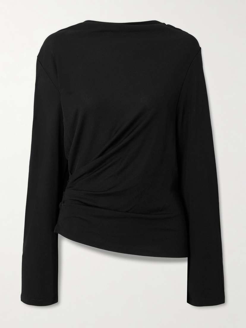 Jacquemus Croisière Open-back Draped Jersey Top