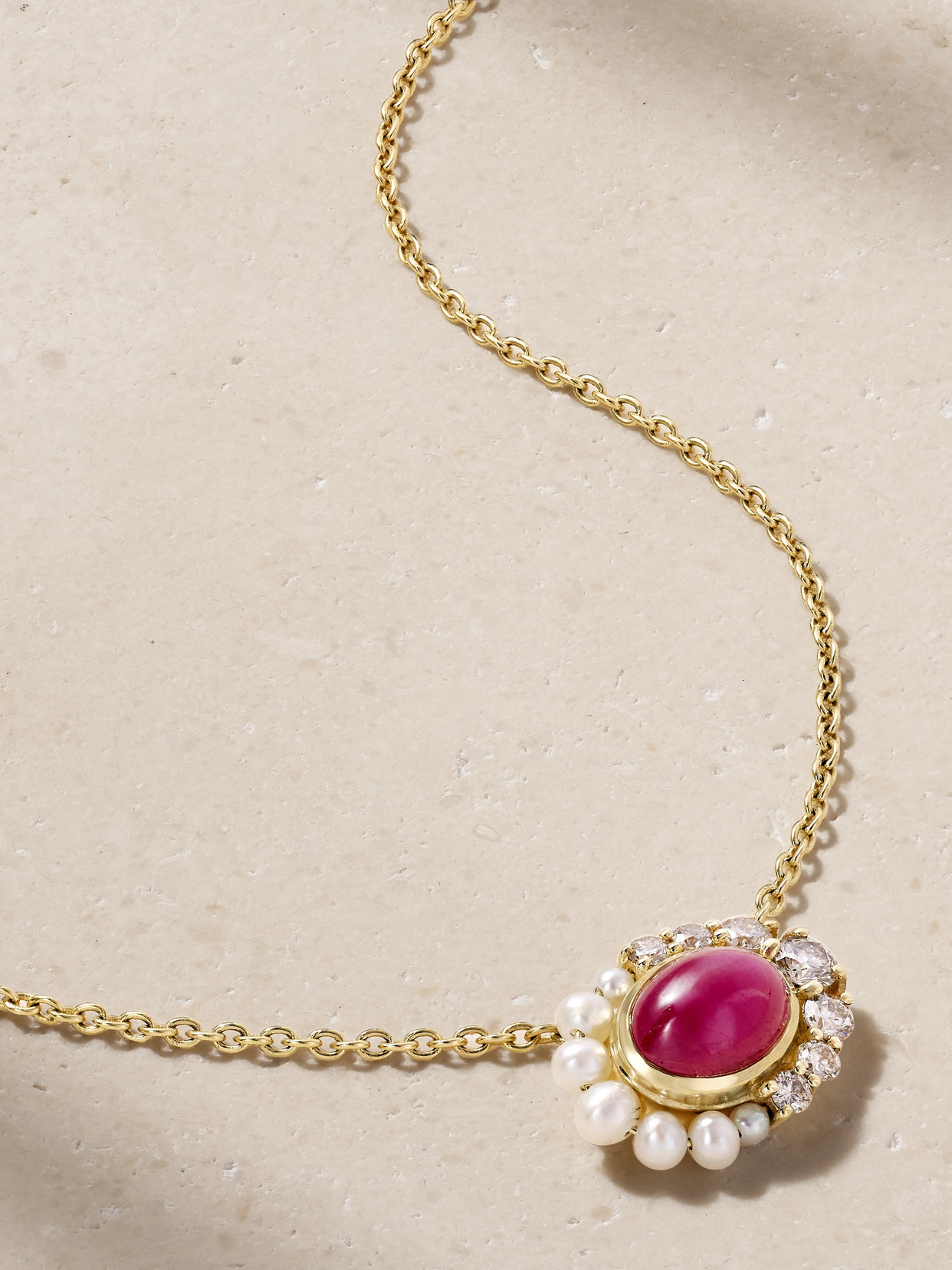 Amrapali London - Navratna 18-karat Gold Multi-stone Necklace - One size