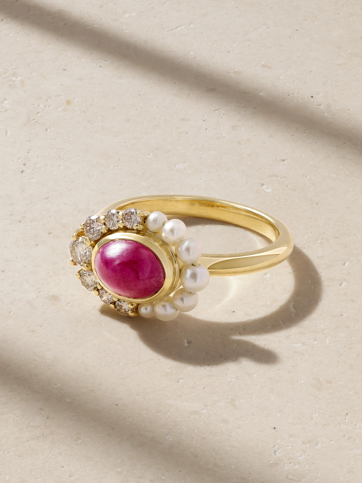 Amrapali London - Navratna 18-karat Gold Multi-stone Ring - 7