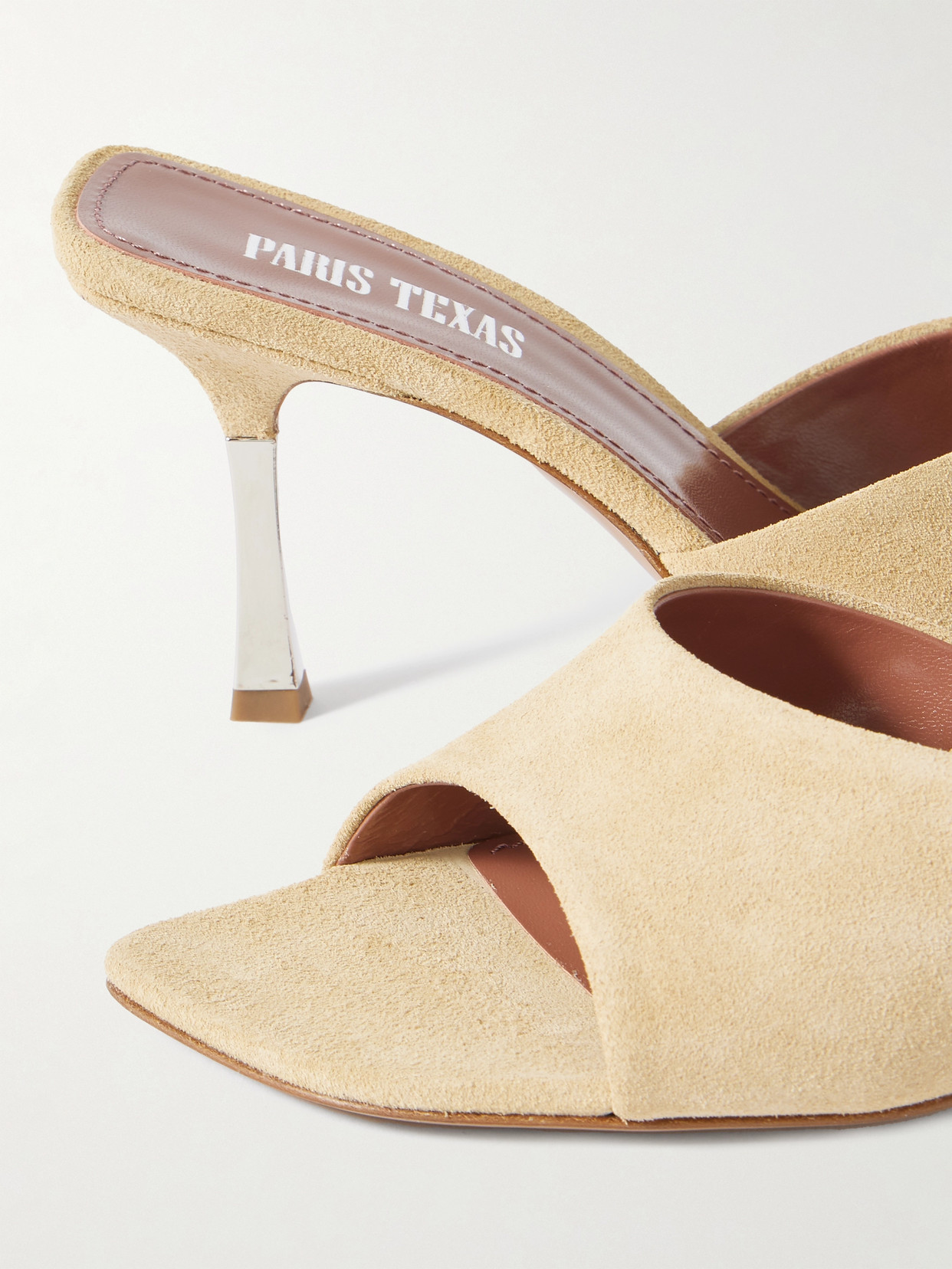 Paris Texas Lorena Suede Mules In Cream
