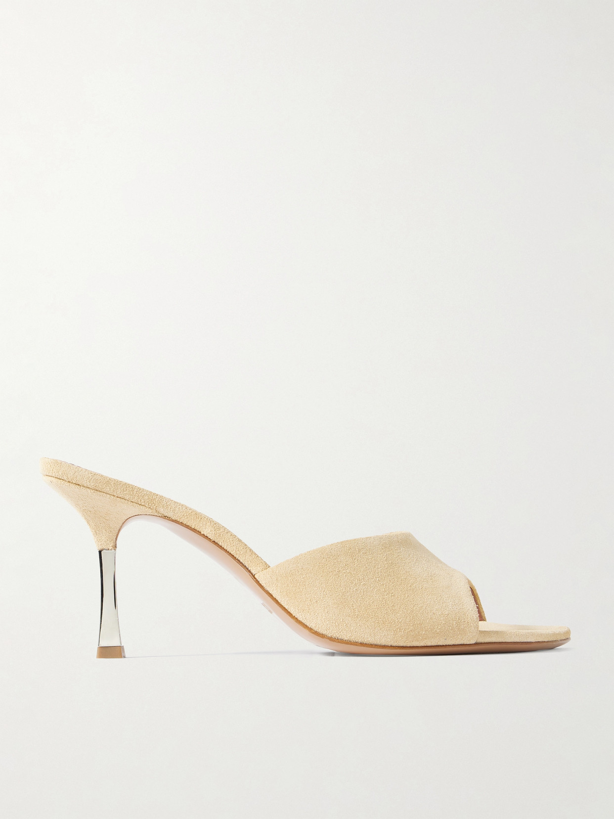 Paris Texas Lorena Suede Mules In Cream