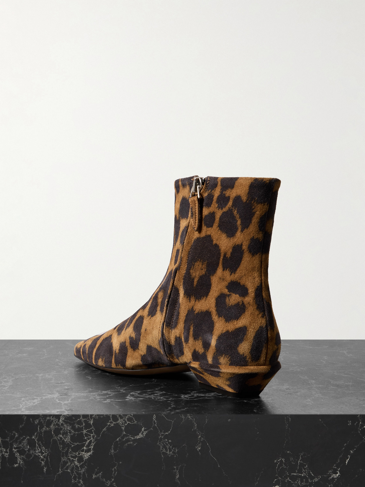 Shop Paris Texas Bettina Leopard-print Suede Ankle Boots In Animal Print