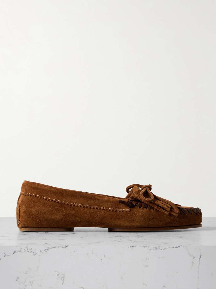 Paris Texas Indiana Fringed Suede Loafers
