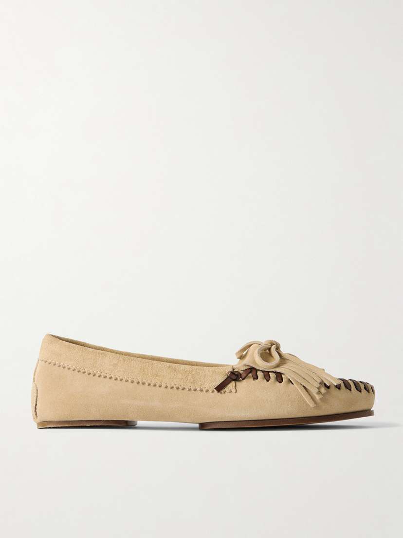 Paris Texas Indiana Fringed Suede Loafers