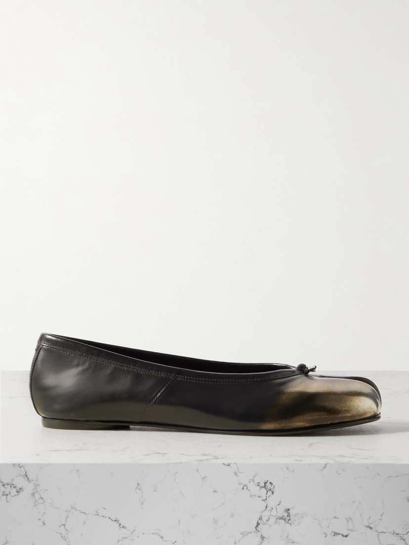 Maison Margiela Tabi Split-toe Patent-leather Ballet Flats
