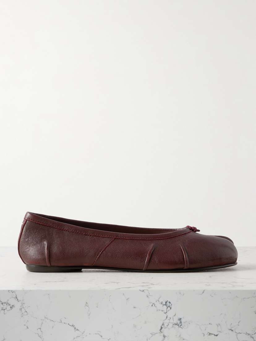 Maison Margiela Tabi Split-toe Leather Ballet Flats