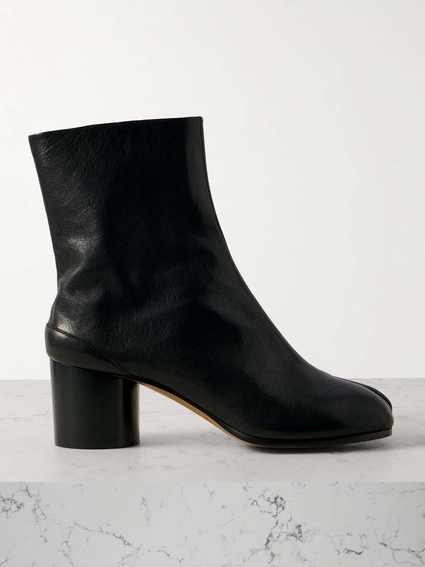 Maison Margiela Tabi Split-toe Leather Ankle Boots