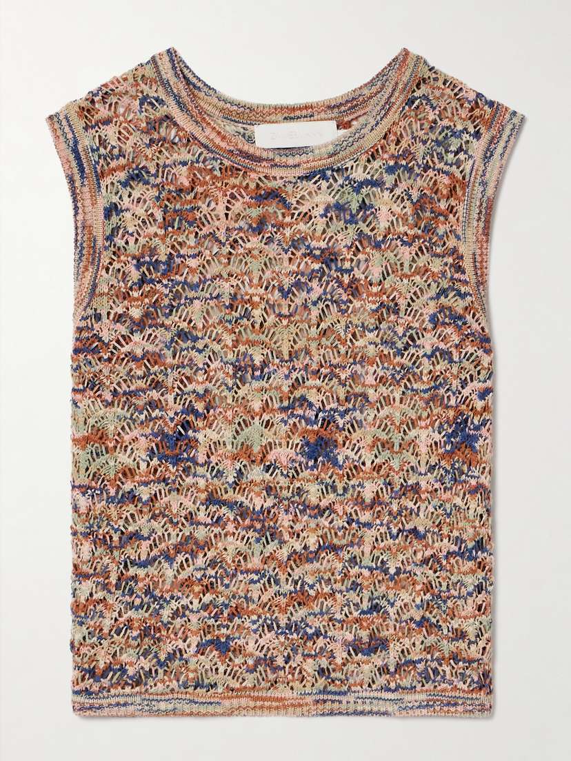 Zimmermann Wylie Open-knit Cotton Tank