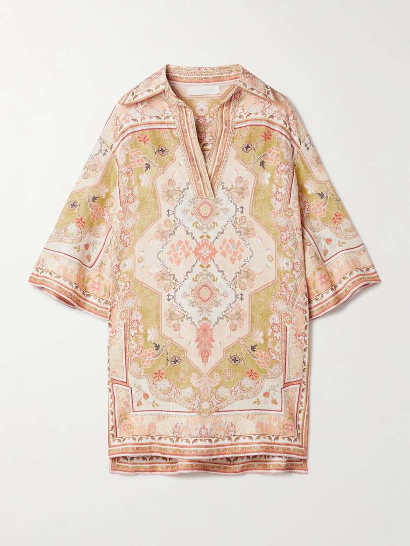 Zimmermann Wylie Printed Linen Tunic