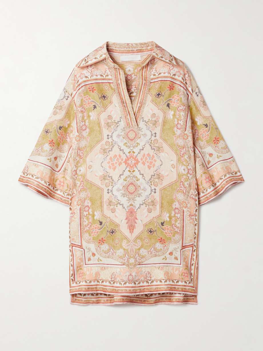 wylie printed linen tunic
