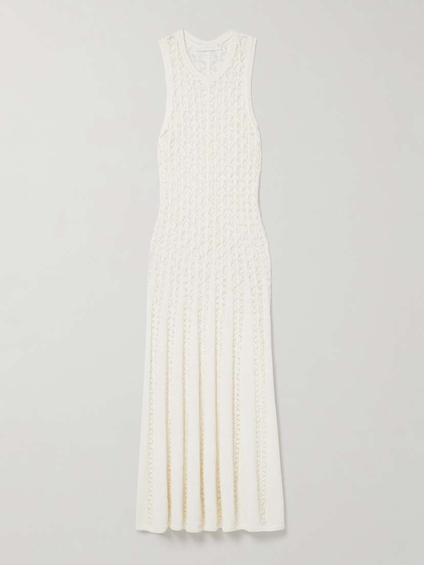 Zimmermann Wylie Open-knit Cotton Maxi Dress