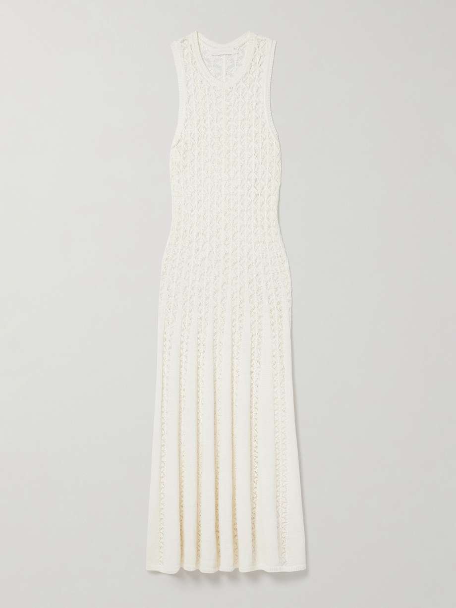 wylie open-knit cotton maxi dress
