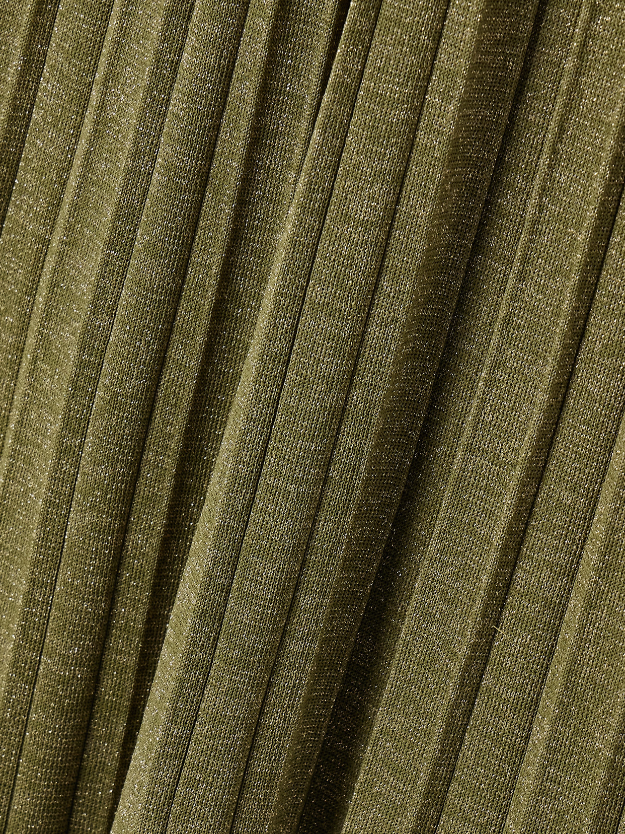 Zimmermann Wylie Metallic Ribbed-knit Midi Skirt In Green